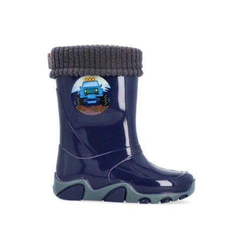 Demar bélelt gyerek gumicsizma - traktoros, kék