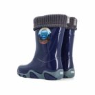 Demar bélelt gyerek gumicsizma - traktoros, kék