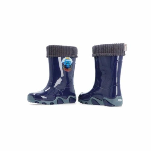 Demar bélelt gyerek gumicsizma - traktoros, kék