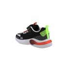 24-es Primigi Led-es kisfiú sportcipő, cápás, fekete/piros