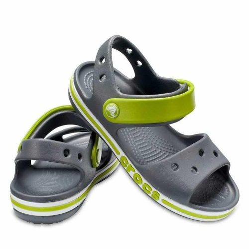 Crocs kisfiú szandál, szürke/zöld- 33-34