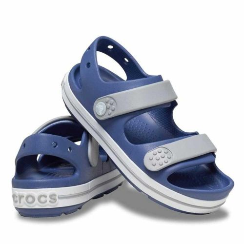 J3 Crocs kisfiú szandál, Crocband Cruiser - tépőzáras, kék/szürke - 34/35