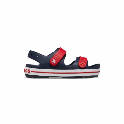 J1-es Crocs kisfiú szandál, Crocband Cruiser - tépőzáras, kék/piros 32/33