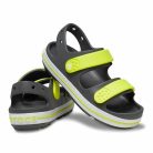 C4 Crocs kisfiú szandál, Crocband Cruiser - tépőzáras, szürke/zöld