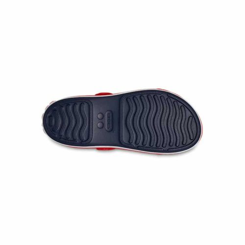 C6-os Crocs kisfiú szandál, Crocband Cruiser - tépőzáras, kék/piros 22/23