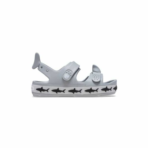 C5 Crocs kisfiú szandál, Crocband Cruiser cápás - szürke 20/21