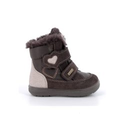   21-es Primigi Gore-tex vízálló lány téli cipő, sötétbarna/rosegold