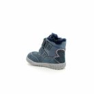 PRIMIGI GORE-TEX vízálló csillámos, pillangós bundás bakancs, farmer kék