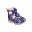 22-es Skechers kislány világító, vízlepergető bakancs - Power Paint S Lights, kék/színes