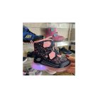 22-es Skechers kislány világító, vízlepergető bakancs - Power Paint S Lights, kék/színes