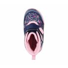 22-es Skechers kislány világító, vízlepergető bakancs - Power Paint S Lights, kék/színes