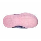 22-es Skechers kislány világító, vízlepergető bakancs - Power Paint S Lights, kék/színes
