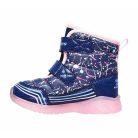 22-es Skechers kislány világító, vízlepergető bakancs - Power Paint S Lights, kék/színes