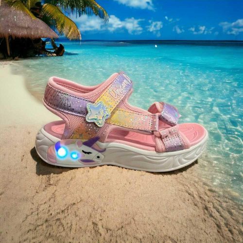 33-as Skechers unikornis kislány szandál Unicorn Dreams - világos rózsaszín