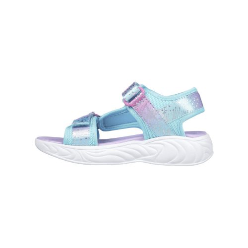 Skechers Unicorn Dreams, unicornisos kislány szandál-türkiz/lila