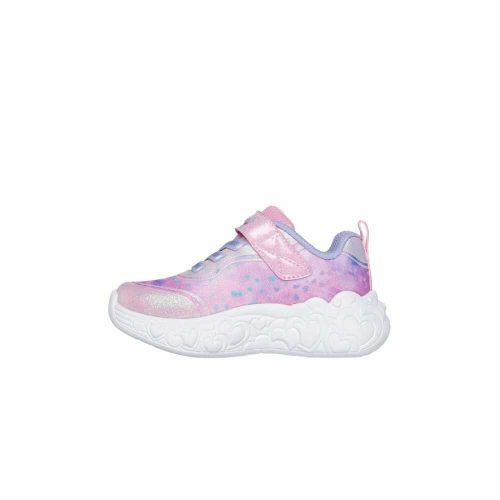 24-es Skechers villogó lány sportcipő - Eternal Heart Lights, szívecskés, rózsaszín 