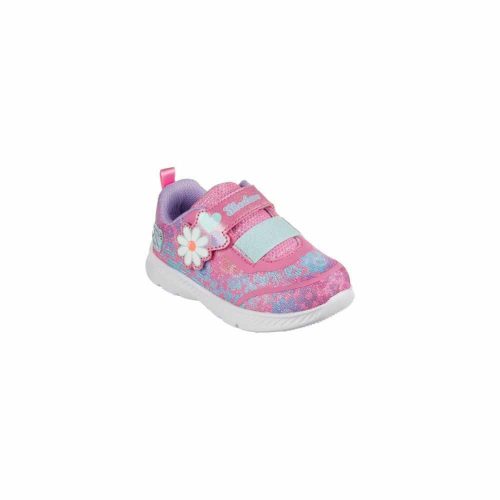 Skechers Comfy Flex 2.0 - Dancing Daisy - vídám virágos kislány sportcipő, rózsaszín