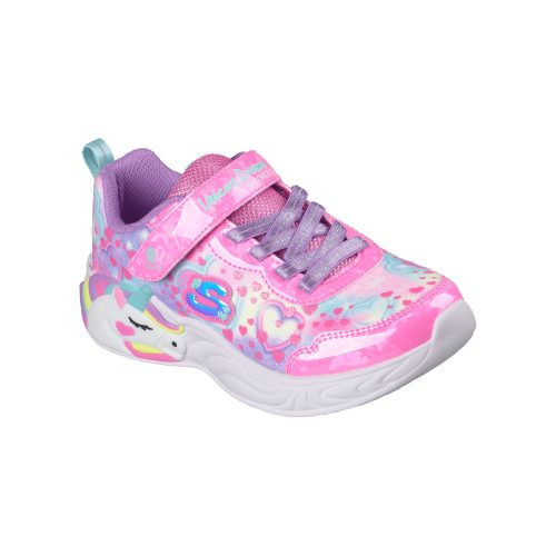 28-as Skechers villogós unikornisos lány sportcipő, rózsaszín