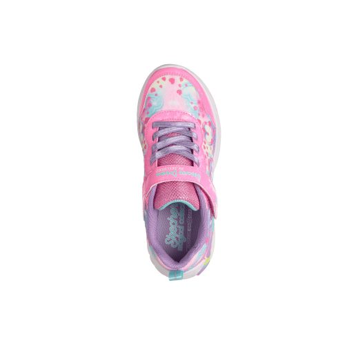 28-as Skechers villogós unikornisos lány sportcipő, rózsaszín