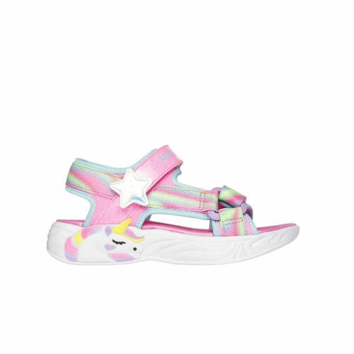 31-es Skechers unikornis szandál, Dreamy Unicorns - rózsaszín/multicolor