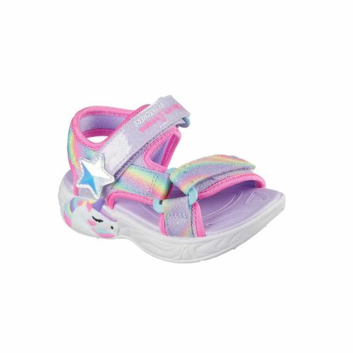 23-as Skechers unikornis szandál, Dreamy Unicorns - levendula/multicolor