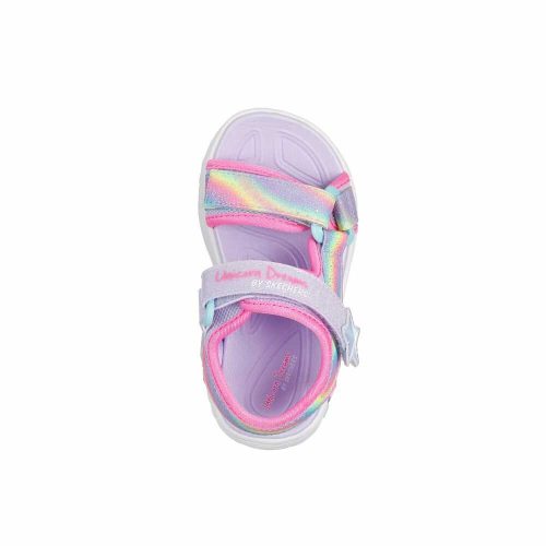 23-as Skechers unikornis szandál, Dreamy Unicorns - levendula/multicolor