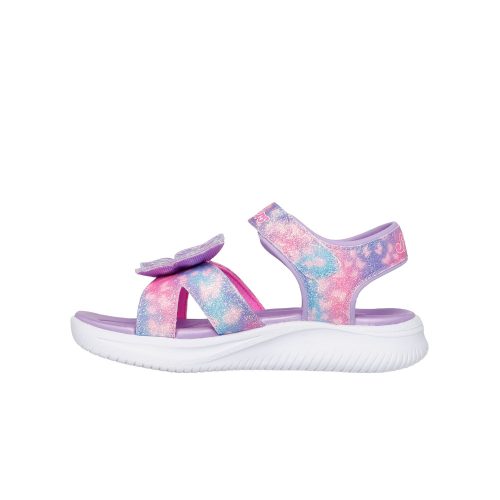 28-as Skechers villogó lány szandál, pillangós, lila/multicolor