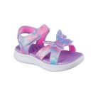 28-as Skechers villogó lány szandál, pillangós, lila/multicolor