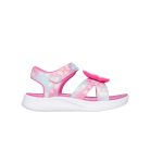 30-as Skechers villogó lány szandál, pillangós, rózsaszín/multicolor