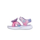 25-ös Skechers villogó lány szandál, pillangós, lila/multicolor