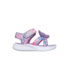 25-ös Skechers villogó lány szandál, pillangós, lila/multicolor