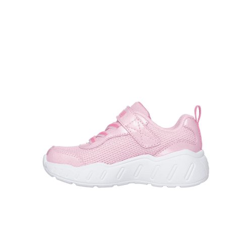 24-es Skechers lány sportcipő - csajos mintával, rózsaszín