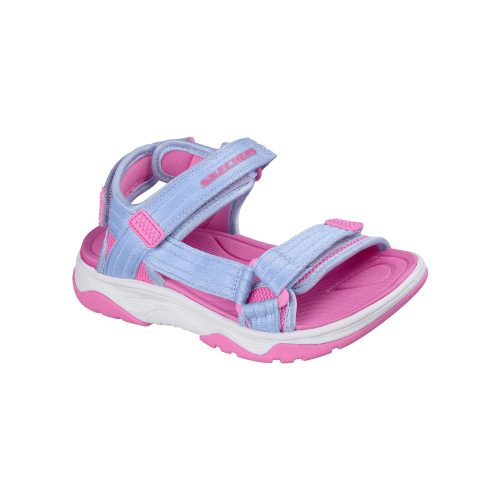 28-as Skechers lány szandál, világoskék/rózsaszín