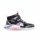 27,5-es Skechers villogó magasszárú cipő, unikornisos, Jumping Magic, fekete/multicolor 