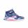 27,5-es Skechers villogó magasszárú cipő, unikornisos, Jumping Magic, sötétkék/multicolor