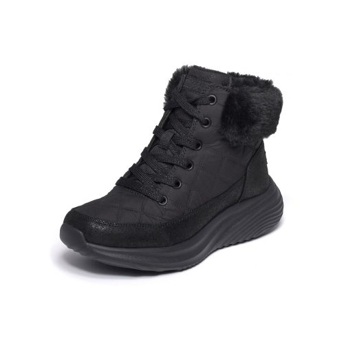33-as Skechers lány bokacsimza, Bounder Pro - Cozy Fit Luxe, fekete