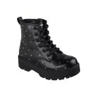 33-as Skechers lány átmeneti bokacsizma, Gravlen HI – Jewels Strut, fekete 