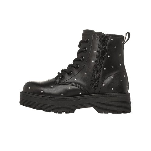 33-as Skechers lány átmeneti bokacsizma, Gravlen HI – Jewels Strut, fekete 
