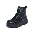 33-as Skechers lány átmeneti bokacsizma, Gravlen HI – Jewels Strut, fekete 