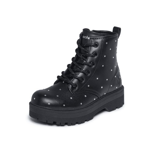 33-as Skechers lány átmeneti bokacsizma, Gravlen HI – Jewels Strut, fekete 