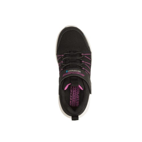 31-es Skechers vízálló lány sportcipő, Waterproof: Bounder Pro – Aqua Step, fekete/pink