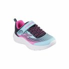 27,5-es Skechers lány sportcipő - Microspec Advance-Aqua/Lila