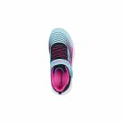 28,5-es Skechers lány sportcipő - Microspec Advance-Aqua/Lila