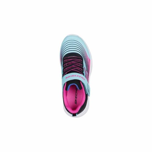 28,5-es Skechers lány sportcipő - Microspec Advance-Aqua/Lila