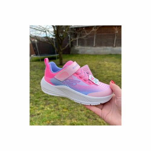 28,5-es Skechers lány sportcipő - Microspec Advance- halvány rózsaszín