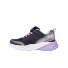 27-es Skechers villogós lány sportcipő, szivárványos színekkel, fekete