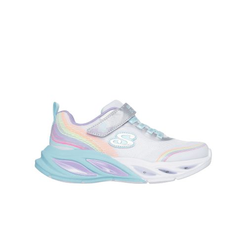 27-es Skechers villogós lány sportcipő, szivárványos színekkel