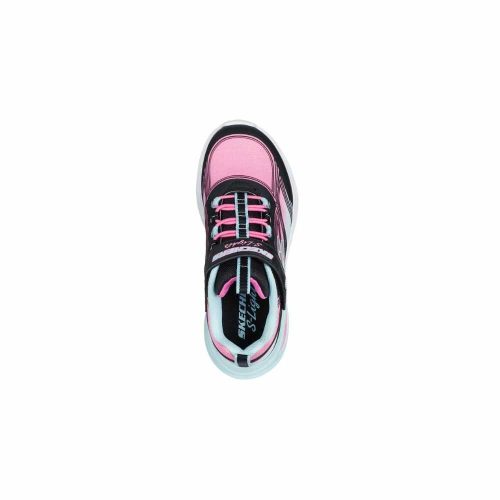 32-es Skechers lány villogó sportcipő - S-Lights: Cosmic Glow, fekete/multi 