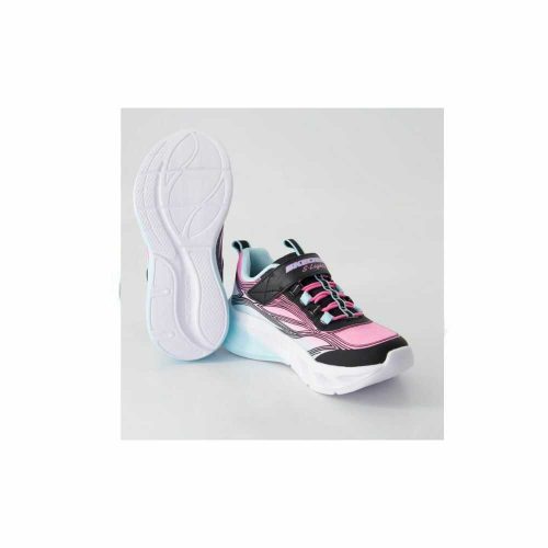35-ös Skechers lány villogó sportcipő - S-Lights: Cosmic Glow, fekete/multi 