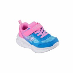   26-os Skechers lány villogó sportcipő - S-Lights: Sola Glow, kék/pink